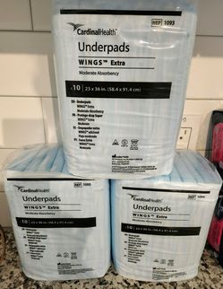 Cardinal Health Wings Extra Underpads 5-Pack