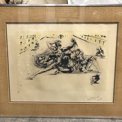 Salvador Dali Signed Lithograph Ltd Ed 182/250