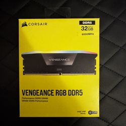 CORSAIR - VENGEANCE RGB 32GB (2x16GB) DDR5 6000MHz C36 UDIMM Desktop Memory - Black
