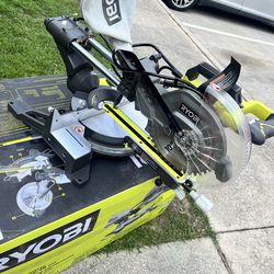 RYOBI 15 Amp 10 in. Sliding Compound Miter Saw with LED Cutline Indicator