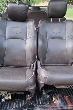 Dodge Ram Longhorn Leather Interior Driver Passenger Rear Seats 4th Gen 2012 - 2024 Clean