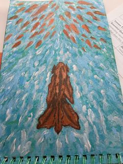 ocean/fish acrylic painting