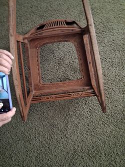 I have a oak rocking chair from the early 1900s or later.The leather insert funny gave out.If I don't sell it , you can order them online meant condit
