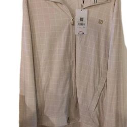 Wilson  Mens  Grand  Slam Tennis Jacket SIZE XXL 2XL Full Zip  