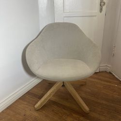 Lightly Used Mid century Grey Office chair 