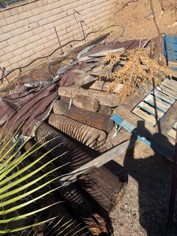 Free telephone poles and railroad ties