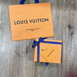 lv box and gift bag