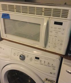 White over top. Microwave/ 30 day warranty/