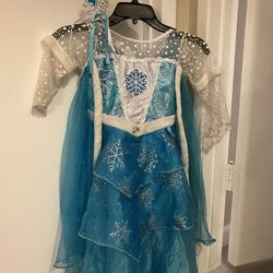Frozen Elsa Disney Girl Costume