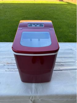 Antarctic Star Portable Countertop Ice Maker – Red