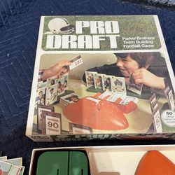 1970 Pro Football Trading Game Parker Bros