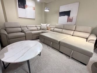 Sleeper wraparound pull out bed wit storage chaise ( Modern Home Furniture)