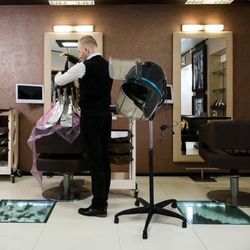 New Professional Adjustable Hooded Bonnet Hair Dryer with Rolling Stand 1300W Salon Dryer, Black