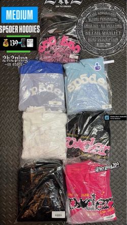 Sp5der Hoodies Medium – Multiple Colorways
