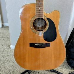 Acoustic/Electric Guitar - Gig Bag - Stand - Cable - Strings