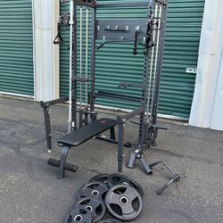 Gym Weights Bar Weight Bench 