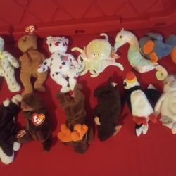 Lot Of 13 TY Beanie Babies