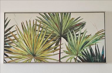 Green palms painting