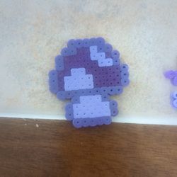 Purple Mushroom Perler