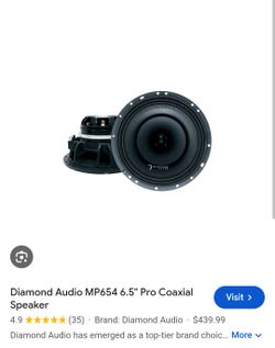 Diamond Audio MP654 6.5" Pro Coaxial Speakers