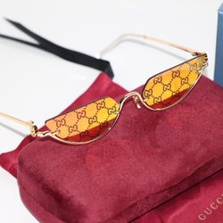 Gucci Monogram Cat Eye Sunglasses 