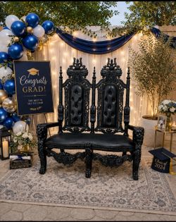 Black Throne Chair for Parties & Events