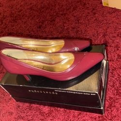 Vintage Pinup Style Red Heels Size 6.5