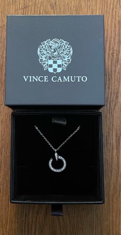 Vince Camuto Crystal Circle Pendant Necklace