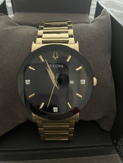 Mens Gold Bulova Watch