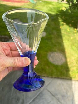 New inbox, Fuji glasses, 12 glasses, cobalt, blue, and clear