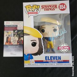Eleven Funko Pop Autograph