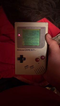 Game boy with Tetris