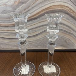 Baccarat Mille  Nuits Set Of 2  Candles  Sticks