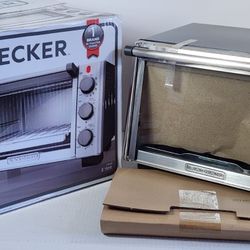 BLACK+DECKER 6-Slice Convection Countertop Toaster Oven, Stainless Steel/Black, #661