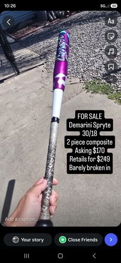Demarini fast pitch softball bat