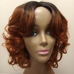 Loose Curl Ombre Middle Part Wig 