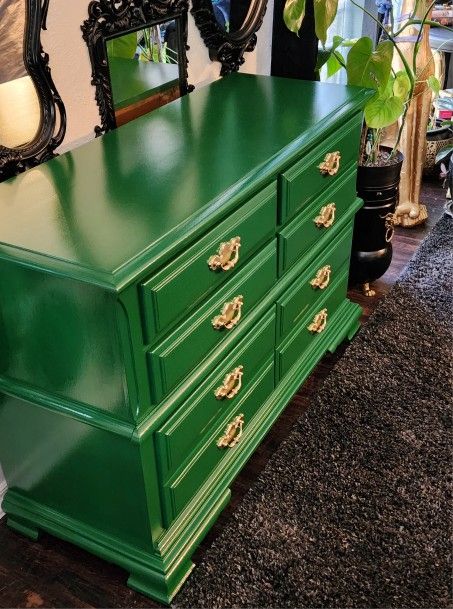 kelly green dresser Hayden Kelly Green 7 Drawer Dresser