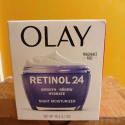 Olay New Retinol 24 Hydrating Moisturizer Fragrance Free 50ml Boxed $10