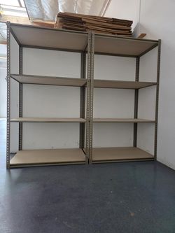 Industrial Racks 48 in W x 30 in D Used Heavy Duty Storage Shelving 4 Tier Delivery Available