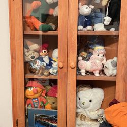 Corner Wooden Display Cabinet