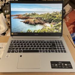 Acer Aspire Laptop (Silver) - 15.6” - 256GB SSD - 8GB RAM