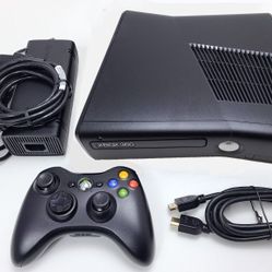 Microsoft XBox 360 S Slim 250GB Black Video Game Console System 360S Bundle