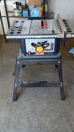 Ryobi 10 In Table Saw