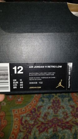 New Nike Jordan xi low size 12 men's authentic Ds