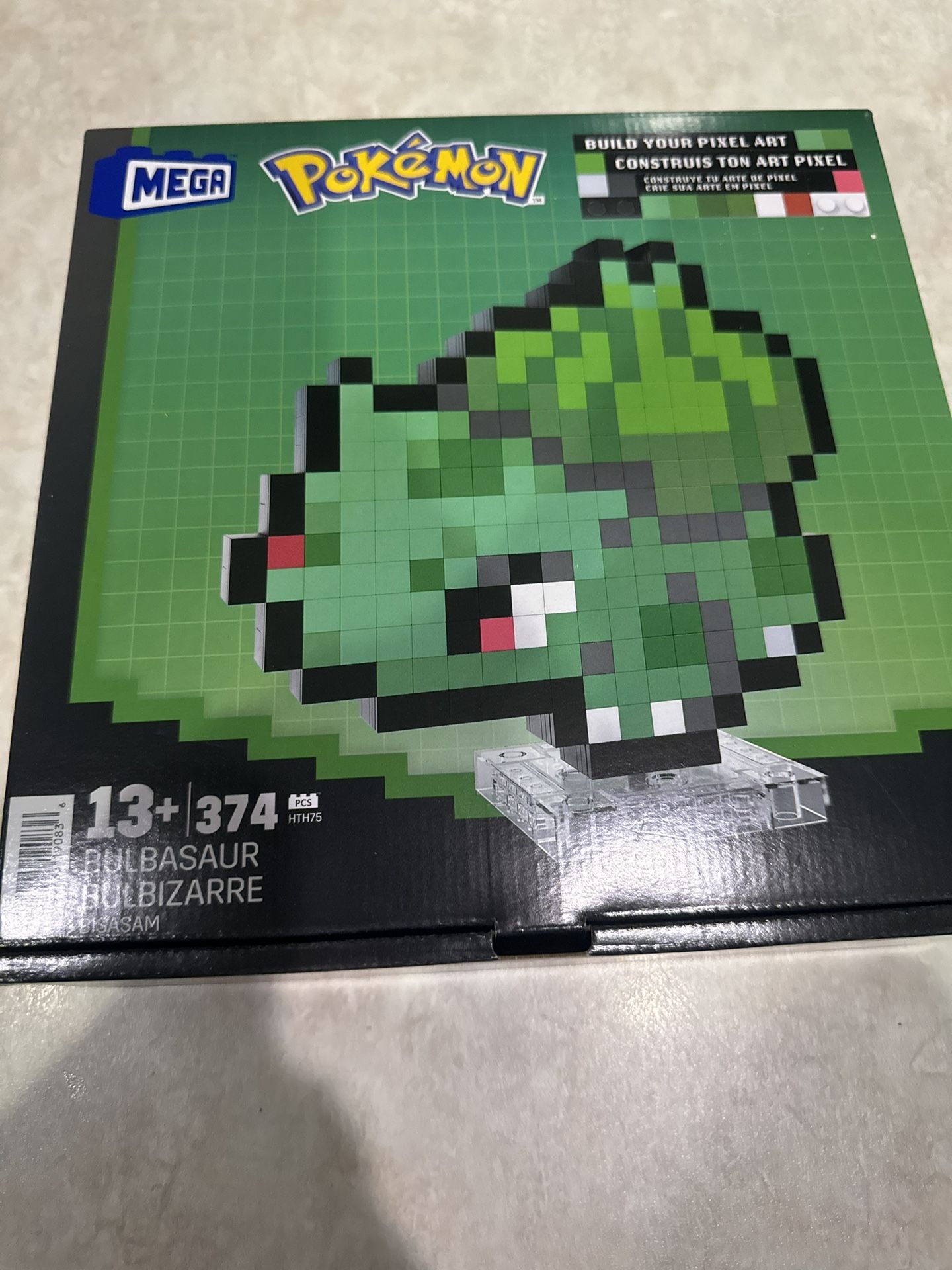 MEGA Pokémon Bulbasaur Pixel Art Building Set