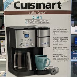 Brand New Cuisinart Coffee Center 2 In 1 