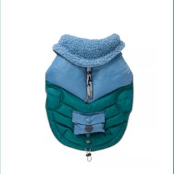 Arcadia Trail Ultra Adjustable Insulated Dog Coat Heat Retaining Sherpa Collar Size Small