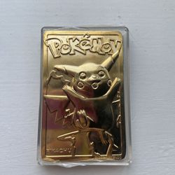 Pikachu [Gold Plated] #25 Pokemon Burger King 