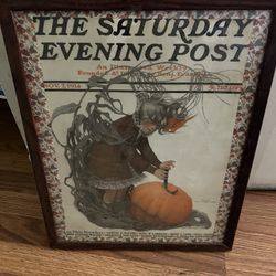 Vintage Original Saturday Evening Post Print