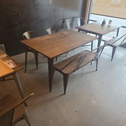 Rustic Wooden Dining Table 